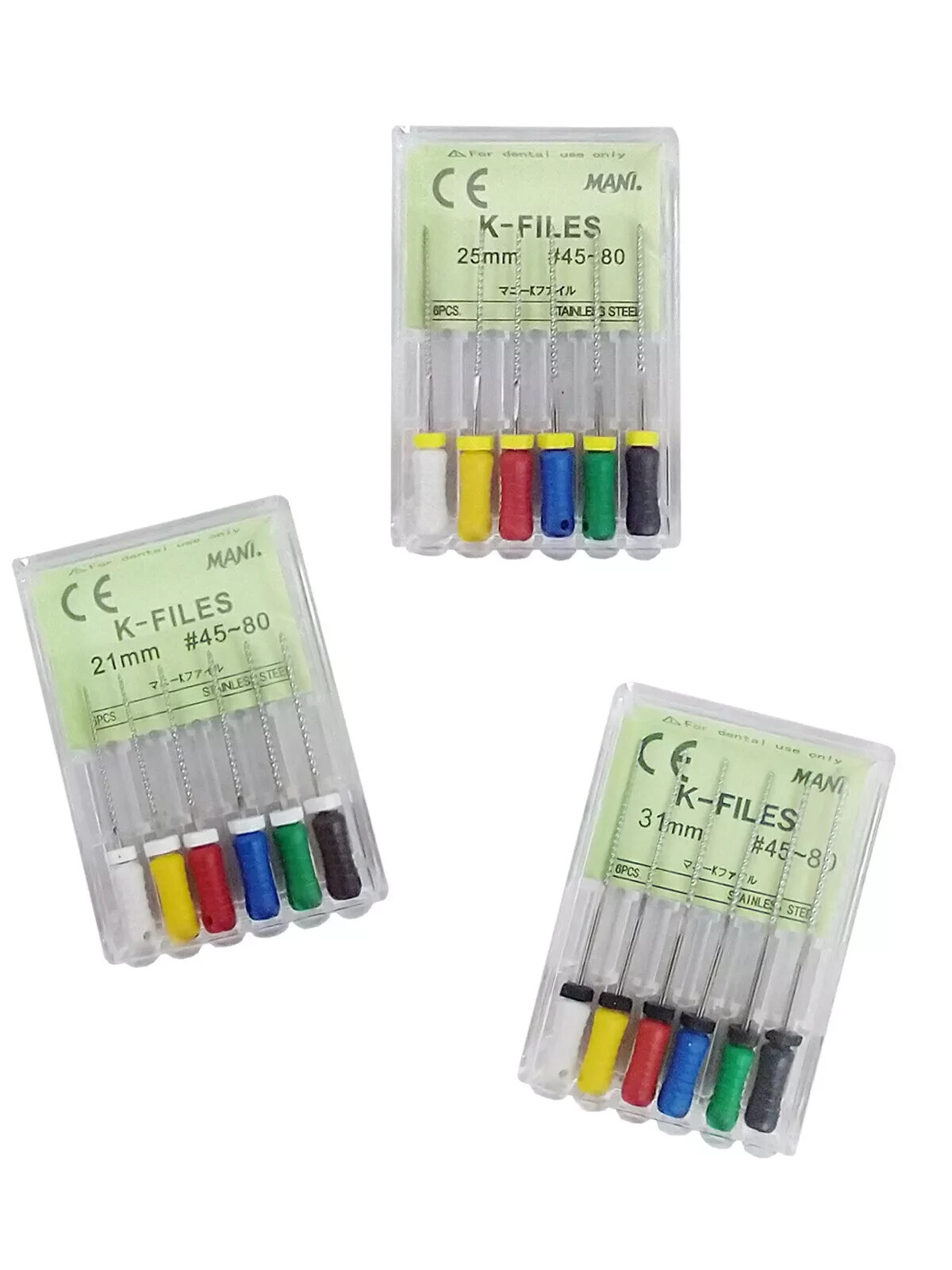Mani Dental Root Canal Endo S S K Flex-files All Length & Sizes-30 Files/pk