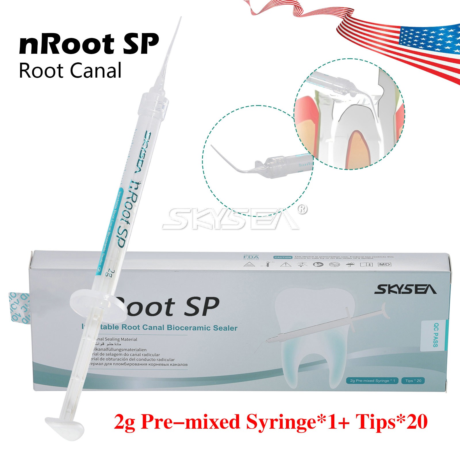Root Canal Bioceramic Repair Restorative Material Filling Cement Sealer SP 2g US