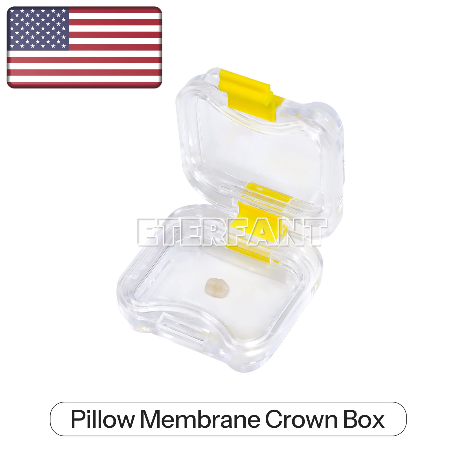 ETERFANT 100/500pcs Dental Crown and Bridge Pillow Box with Storage Display Box