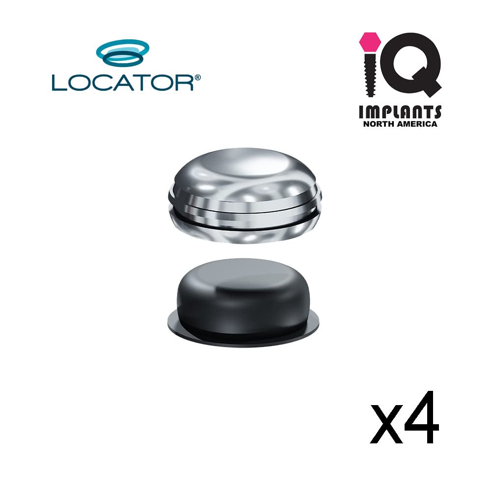 Zest Locator Denture Cap Replacement Metal Housing 4 Pack Genuine 08510