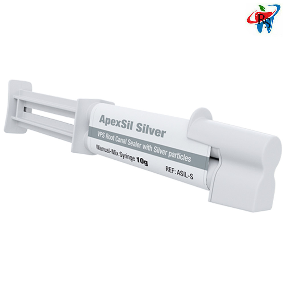 Dental Apexsil Silver Syringe 10g Endodontics Antibacterial Sealer Obturation