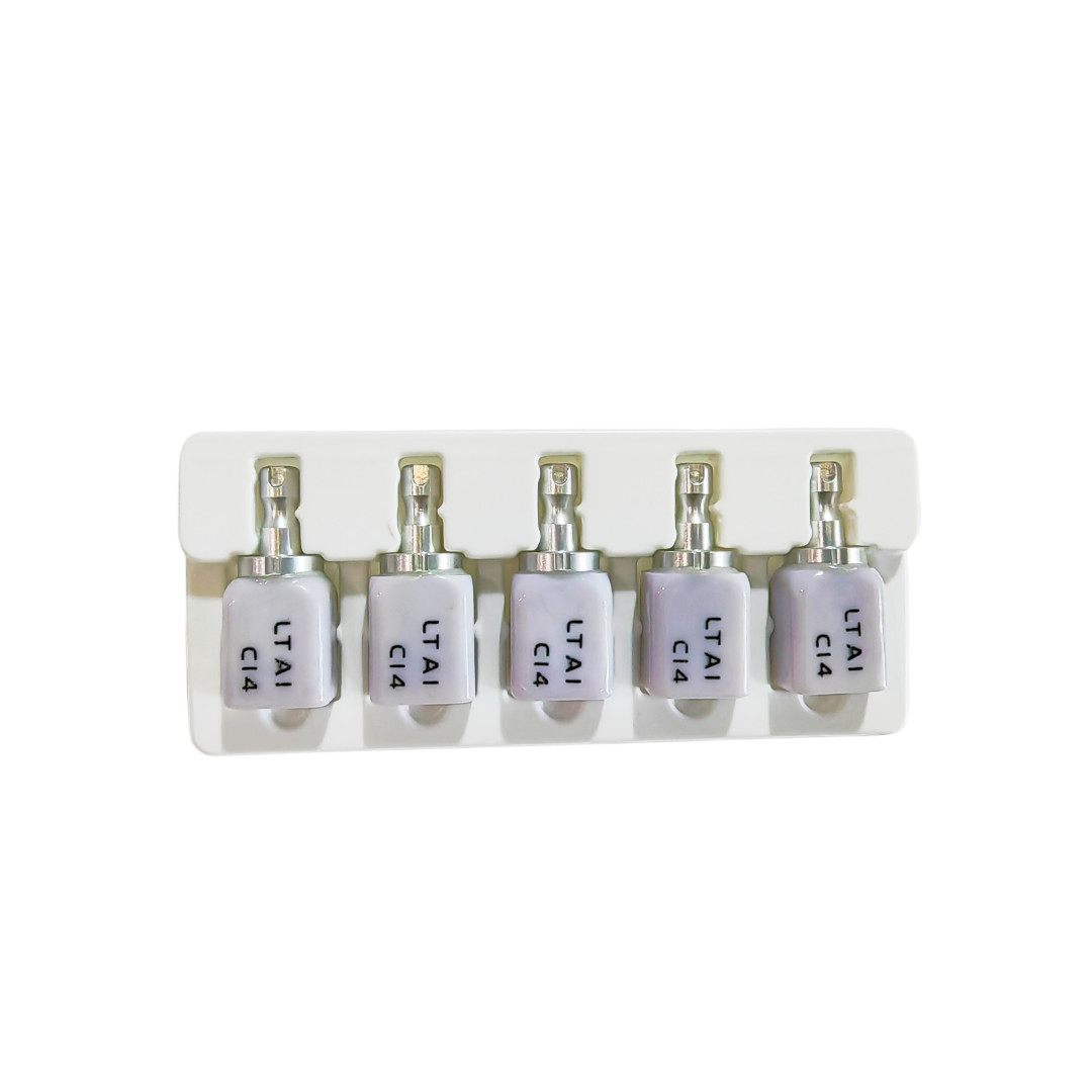 C14 Low Transparency Dental Glass Ceramic Liithium Diislicate Blocks CAD C