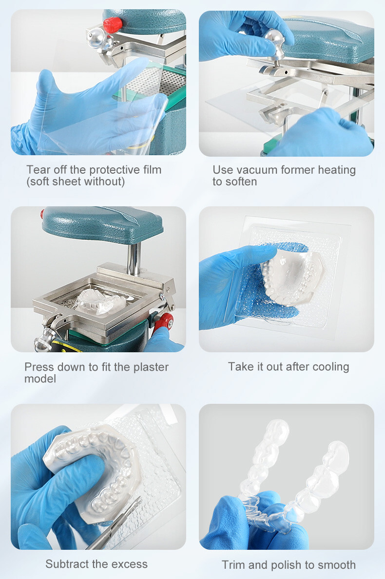 Dental Round Hard Splint Sheet 2.0mm Thermoforming Material for Vacuum Forming