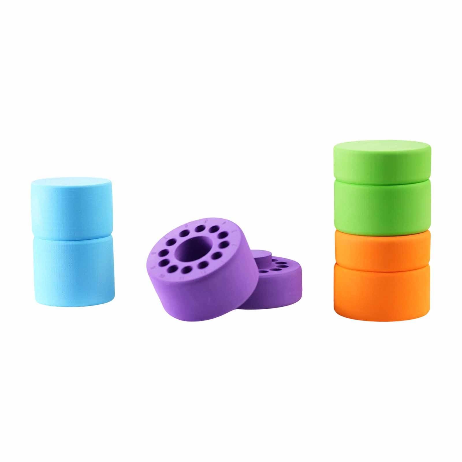 Freezing Vial Container Road Trip Temporary Transport 12 Slots Cooling Box