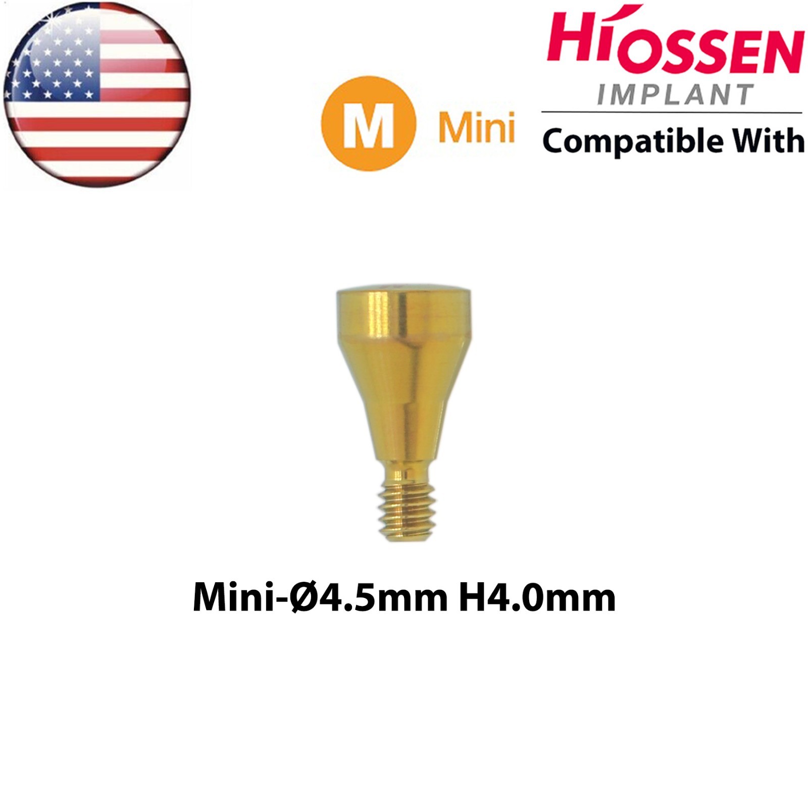 US Dental Mini Healing Cap Abutments Cover Screw Fits Hiossen Osstem ET Platform