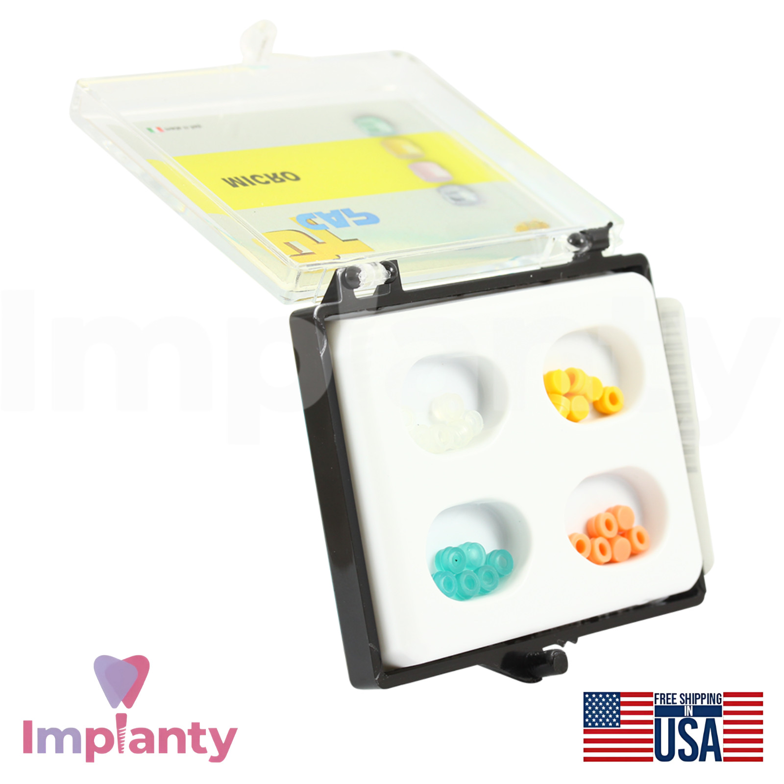 OT Cap Ball Attachment Micro Silicone Caps Kit Ø1.8mm Micro Diameter Dental Tool