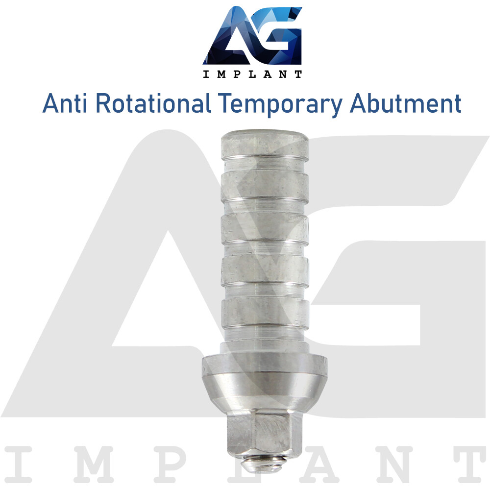 10 Anti Rotational Temporary Prosthetic Titanium For Dental Int Hexagon 2.42mm