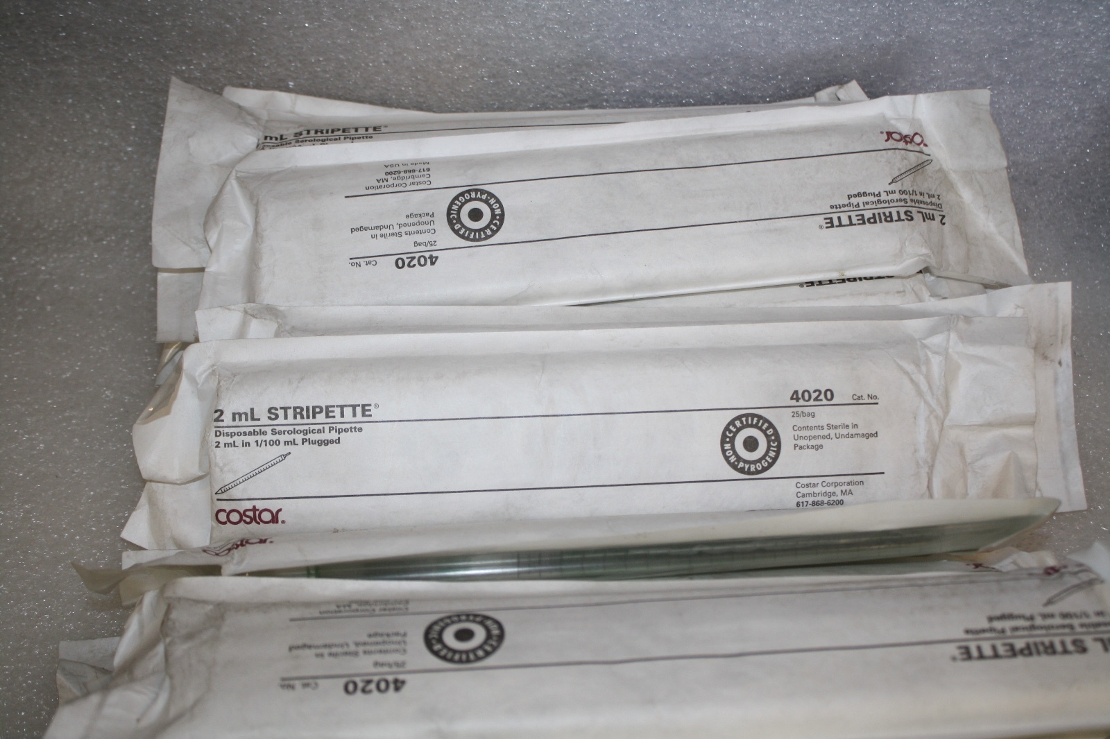 Corning Costar Stripette serological pip 2mL IN 1/100 mL PLUGGED STRIPETTE 4020