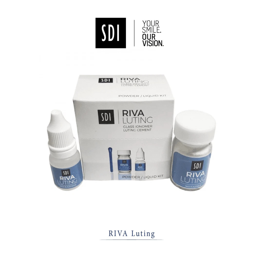 SDI Riva Luting Antimicrobial Glass Ionomer Luting Cement 35g/25g II Free Ship