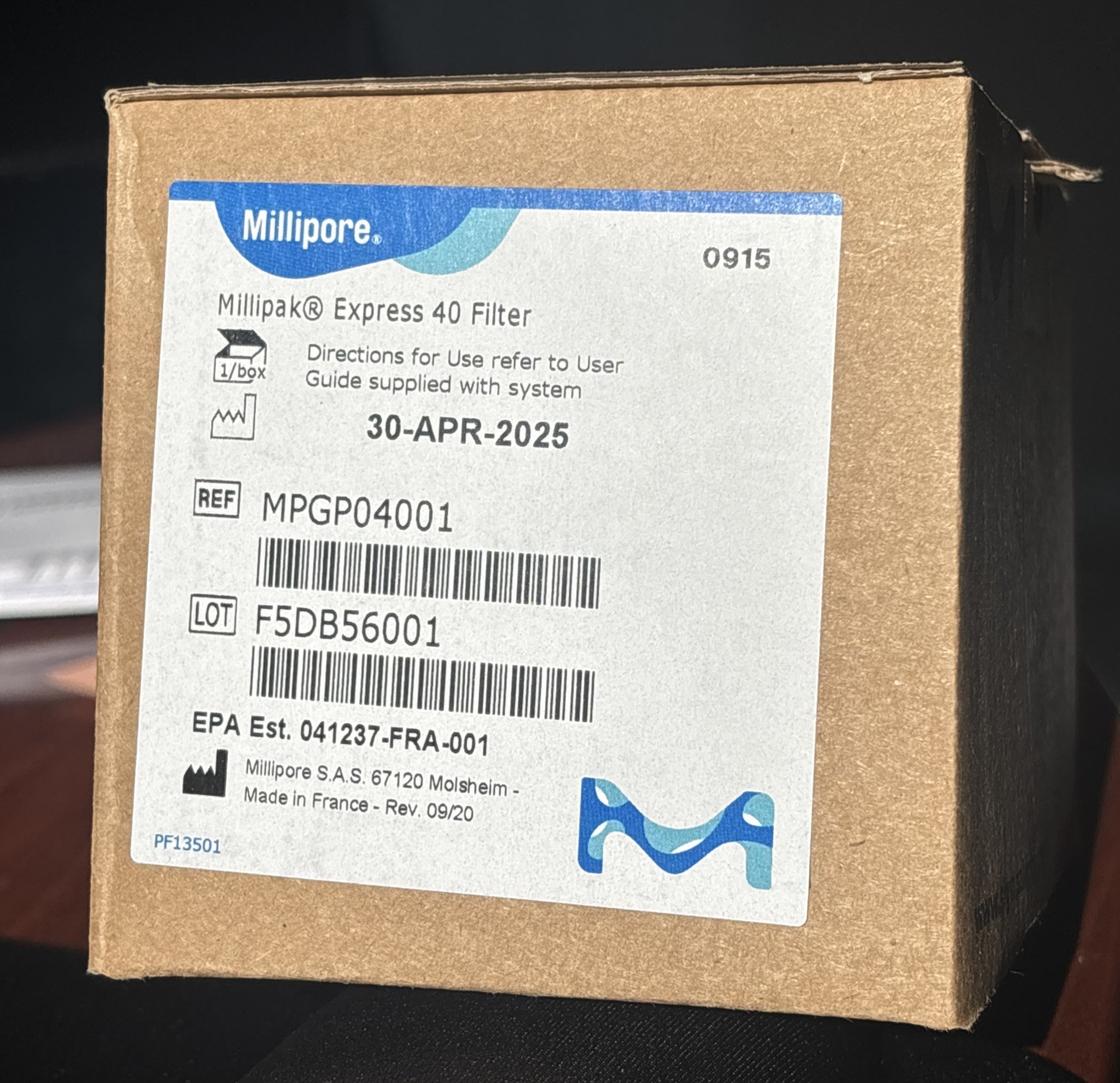 Millipore Millipak Express 40 Filter 0.22 micron, REF: MPGP04001 Brand New