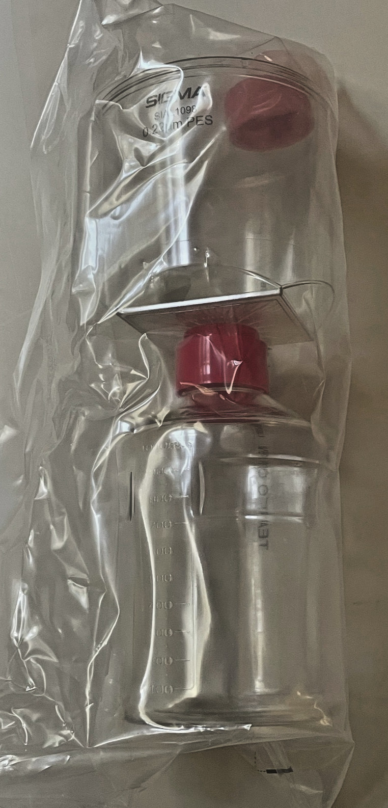 VACUUM FILTERS 1000mL – Nalgene 567-0020 + Sigma 1098 SIAL PES 0.2μm – LOT of 10