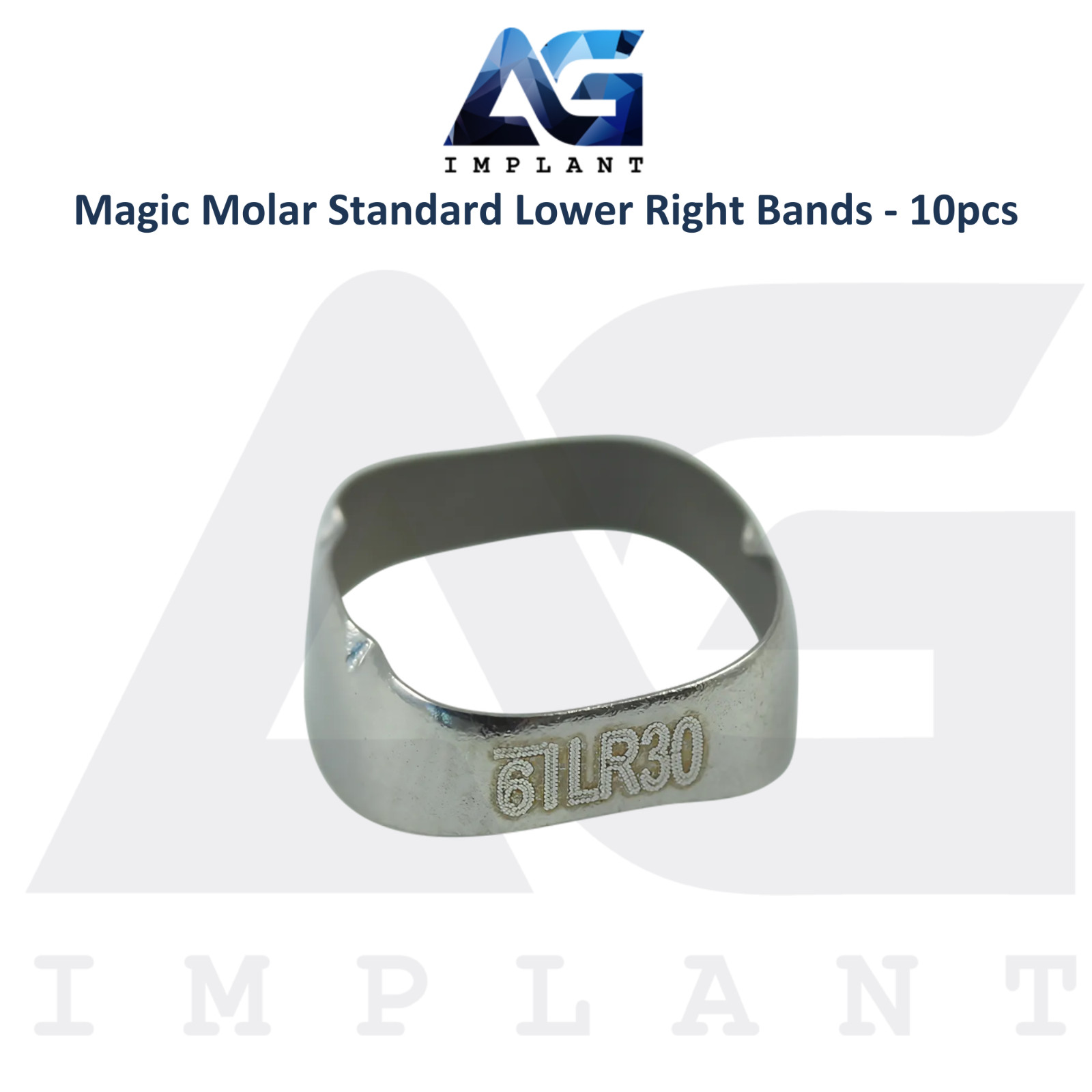 Magic Molar Standard Lower Right Ortho Bands 10pcs Solid Anchor Dental Procedure