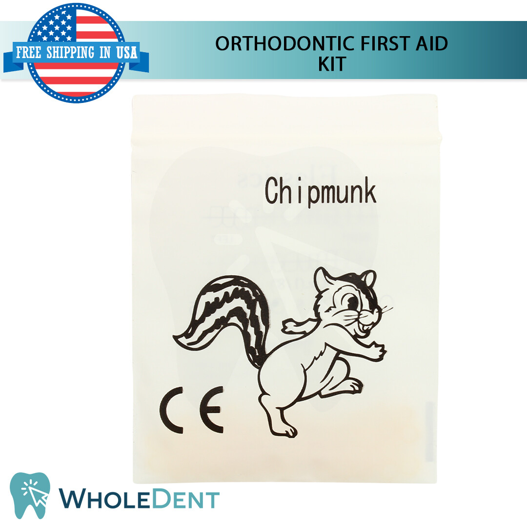 Orthodontic First Aid Kit Emergency Home Use Elastics Rubber Bands Wax Dental
