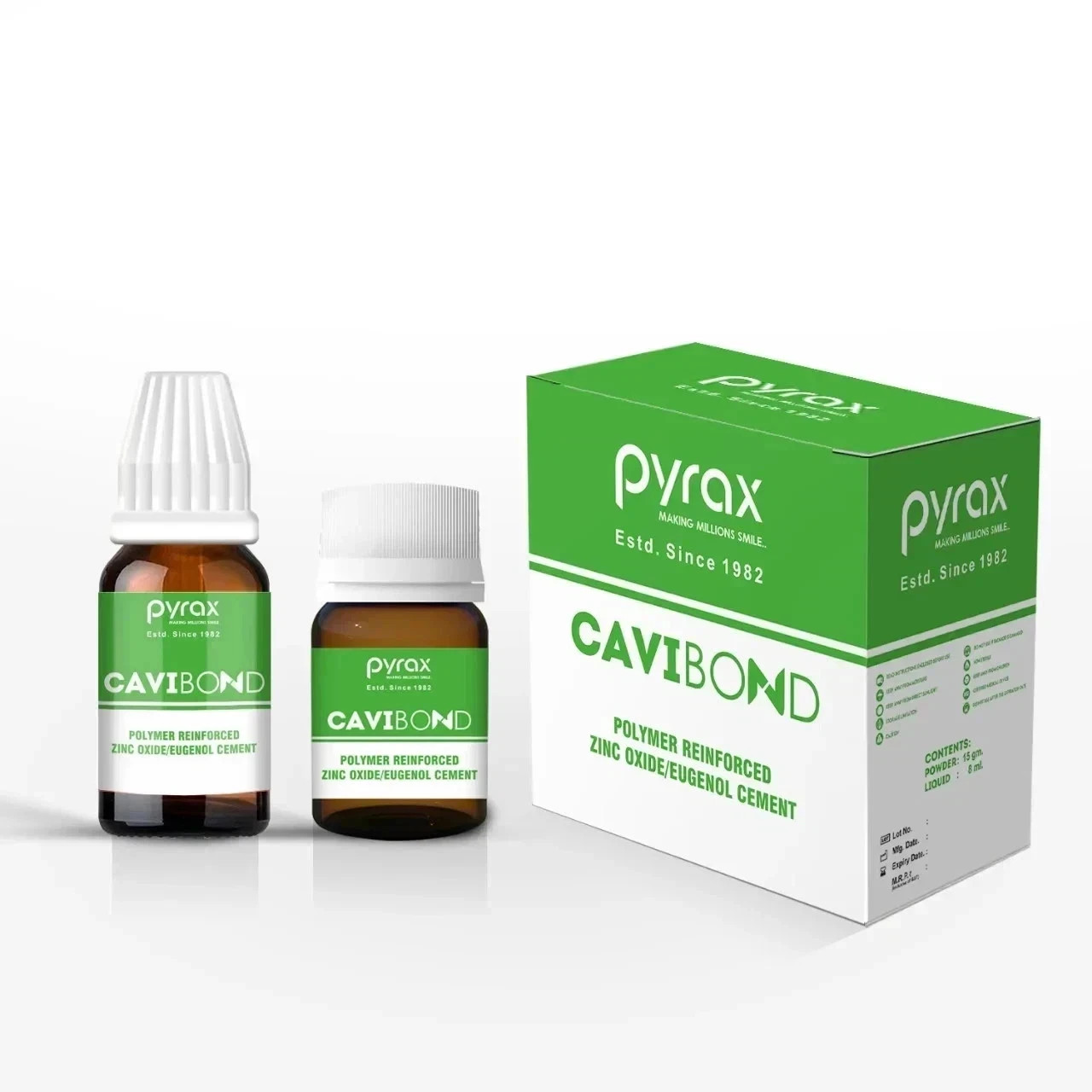 NEW Pyrex Cavibond IRM Polymer Reinforced ZOE Zinc Eugenol Dental Cement