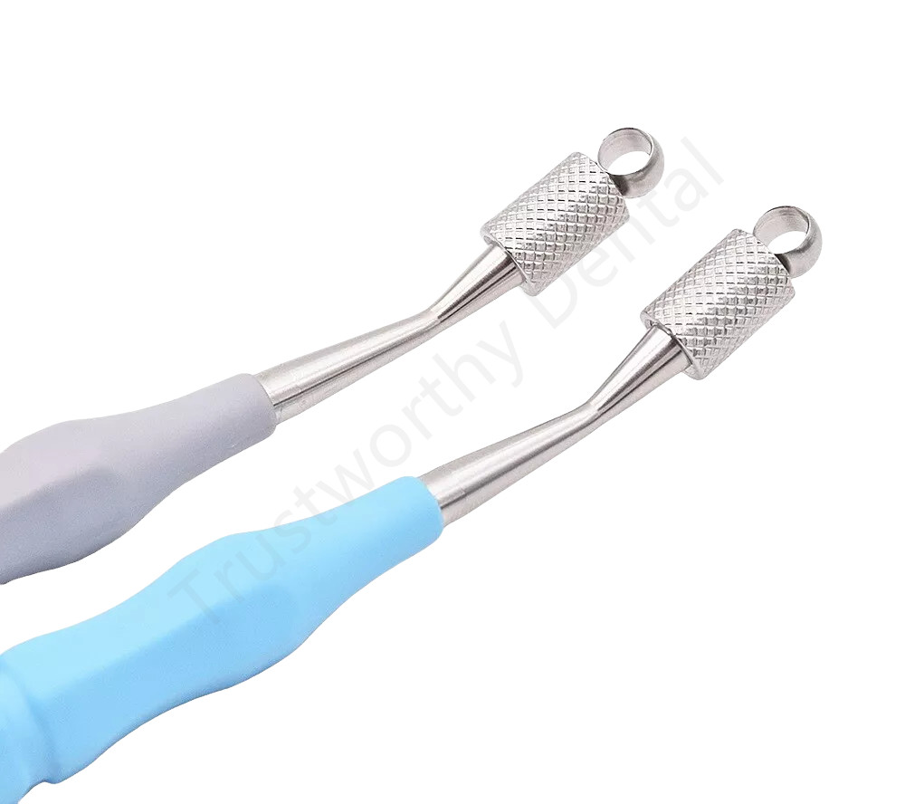 Dental Endodontic Teeth Endo File Hand Use Holder K-Files Handle Blue/Gray color