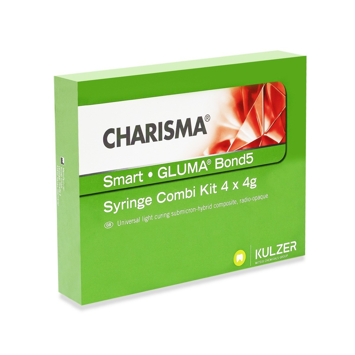 Kulzer Charisma Smart Dental Composite 4x4g Syringe Kit Shades A1 A2 A3 B1/B2