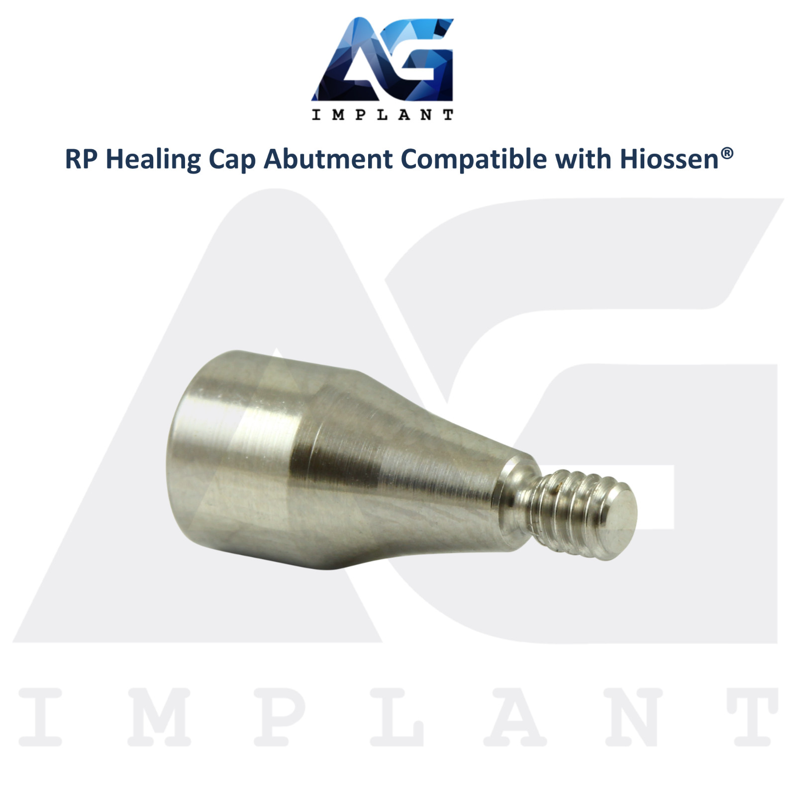 10 Dental Titanium Healing Cap Prosthetic Ø3.5mm Hiossen Compatible RP 2.5mm