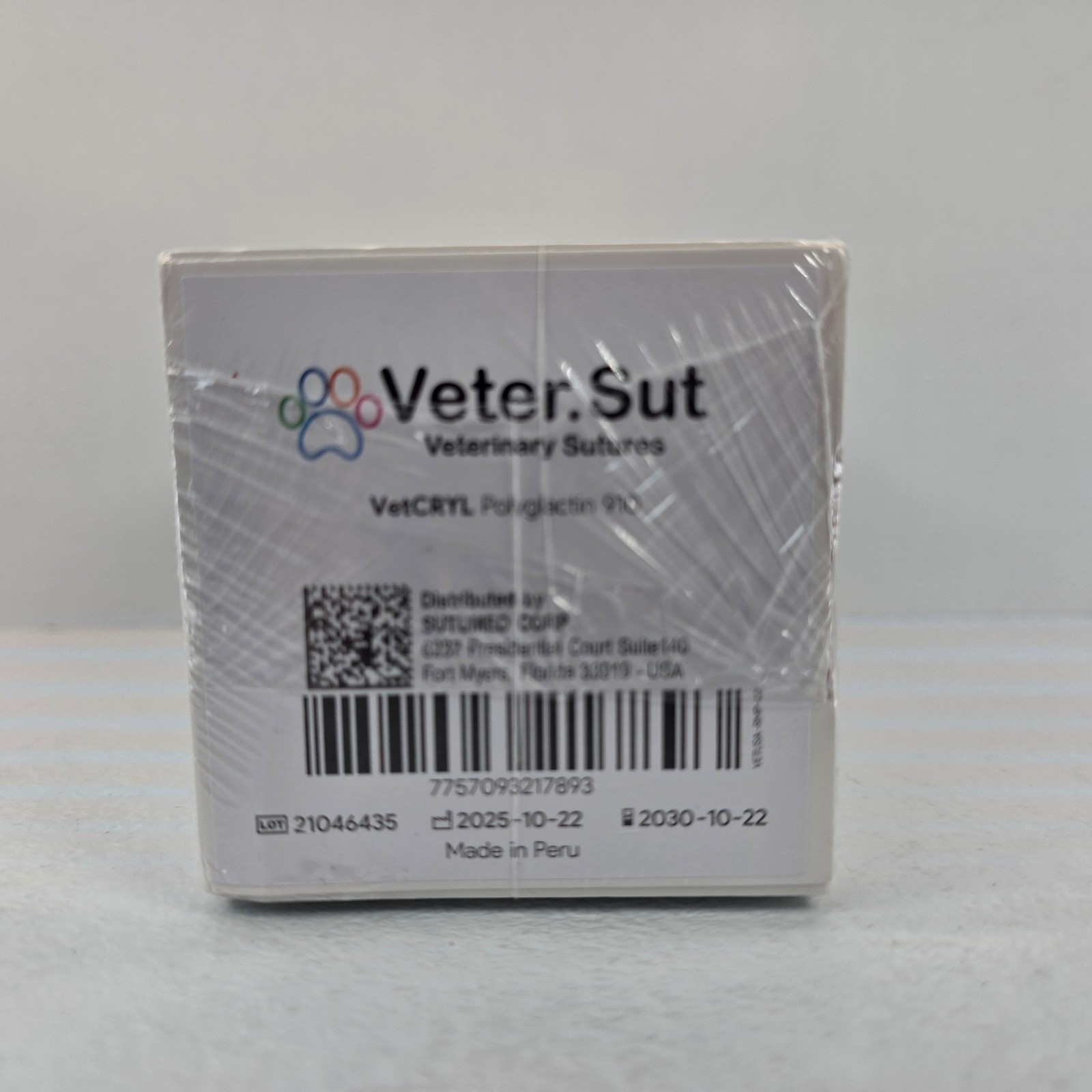 Veter.Sut VetCRYL 4-0 Polyglactin 910 Veterinary Sutures FS-2 19mm VVU397SD 12ct