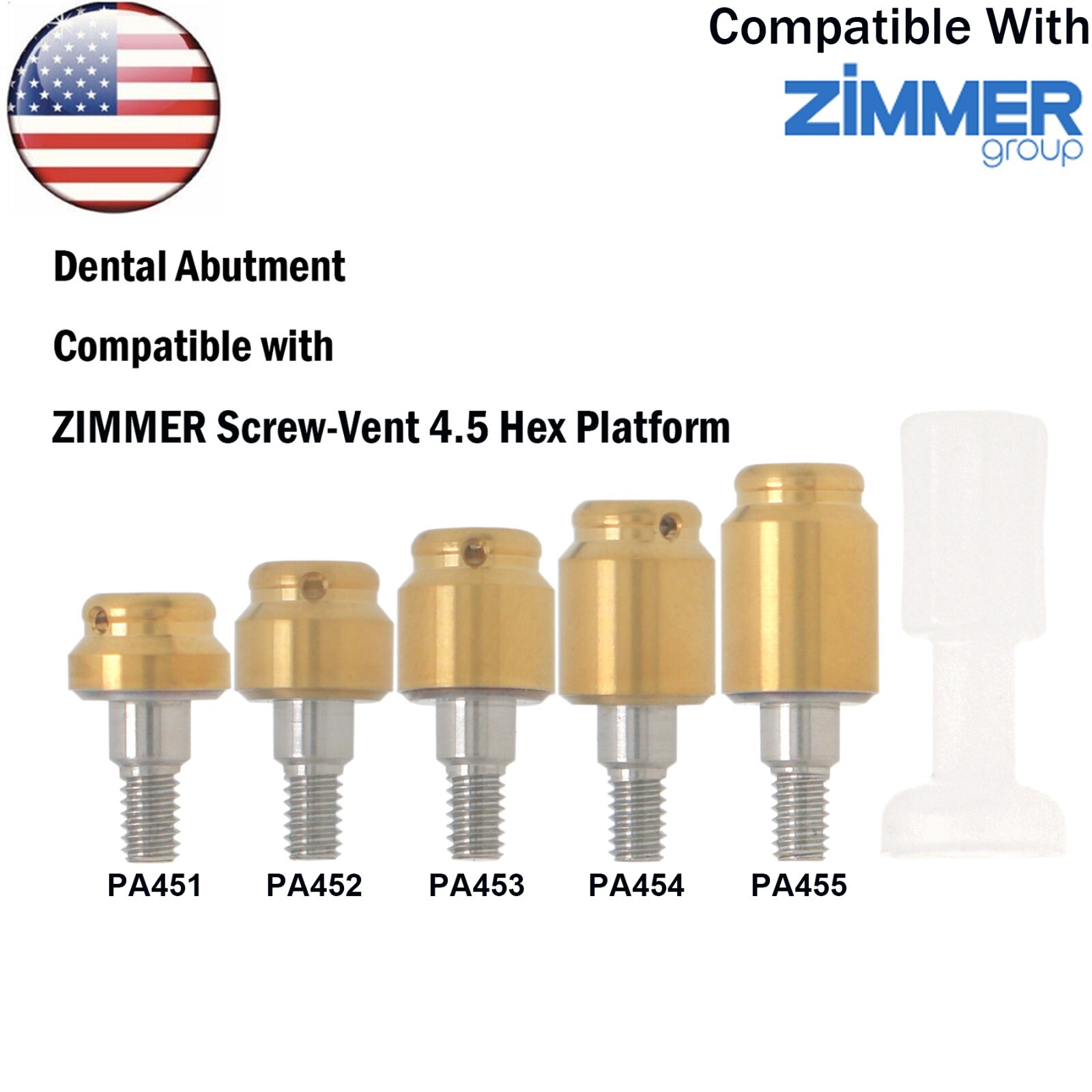 For Hiossen Osstem/Nobel Active/Zimmer/MIS Dental Locator Attachment Abutment