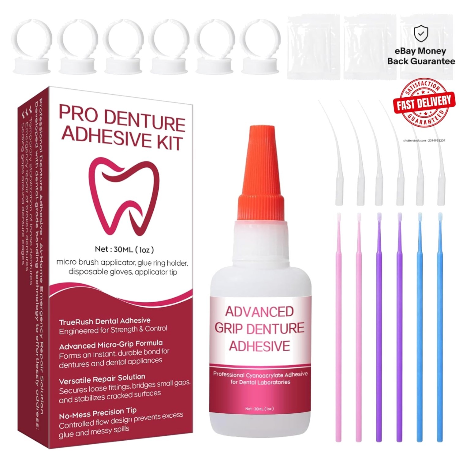 Laboratory-Grade Dental Glue – Fast-Setting & Hypoallergenic for Denture Repair