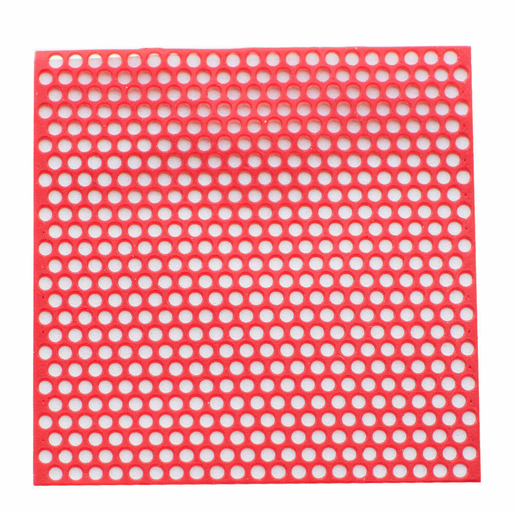 10 Sheets/Box Dental Lab Supplies Flexible Red Round Hole Casting Patterns Wax