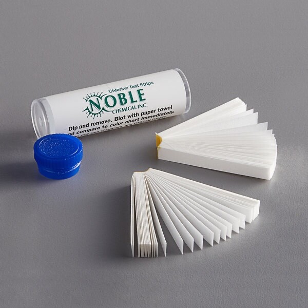NOBLE. CHLORINE SANITIZER TEST STRIP PAPERS (100) FREE SHIPPING USA ONLY