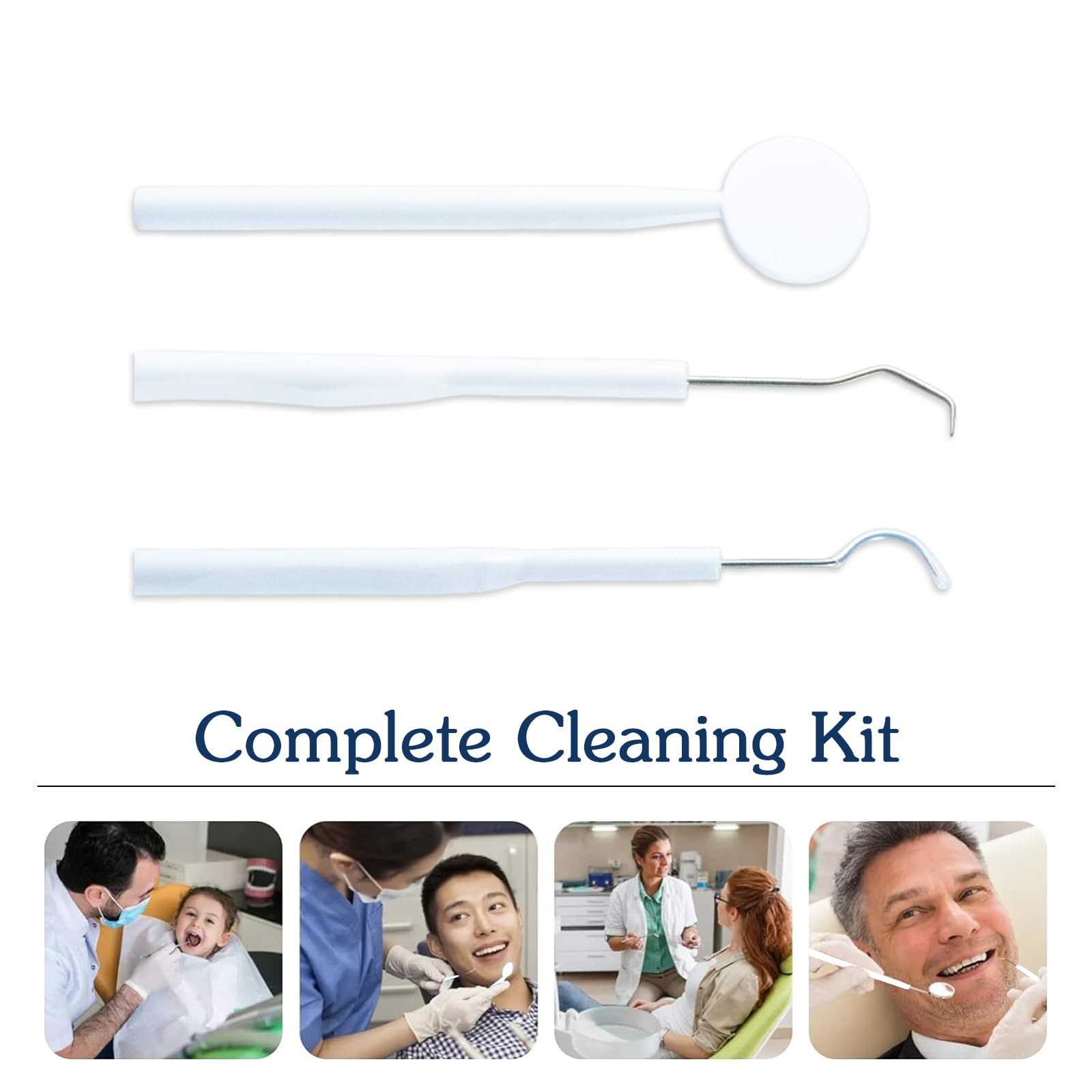 3 Pieces Dental Tools Set, Professional Disposable Plastic Hygiene…