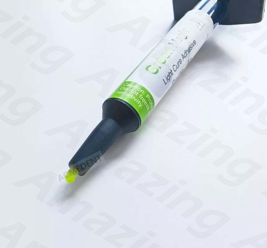 4g/syringe Dental Light Cure Adhesive Green Magic Bonding Brackets Color Change