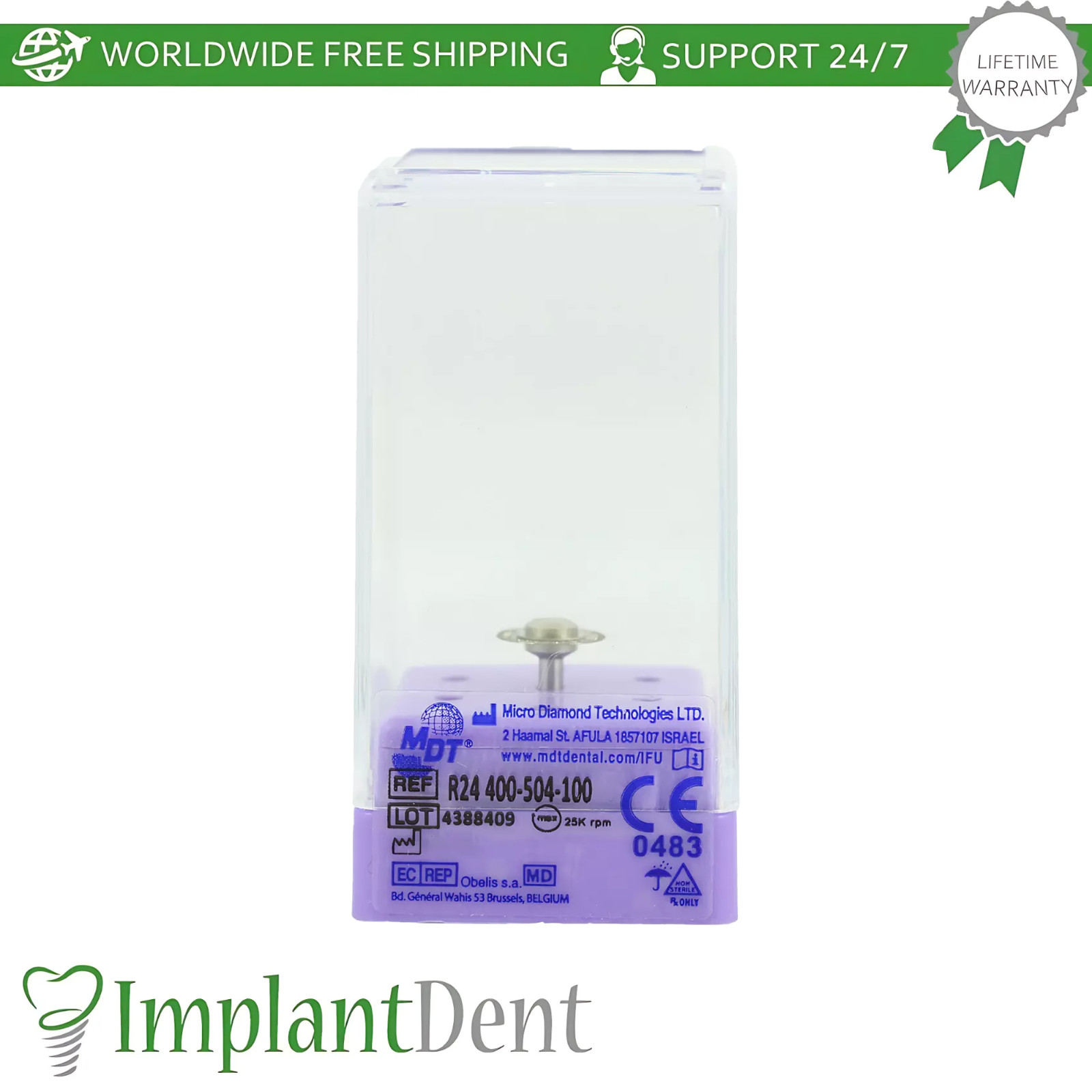 MDT Dental Extra Fine Grit Diamond Coated Double Sided Open Mesh Super Flex Disc