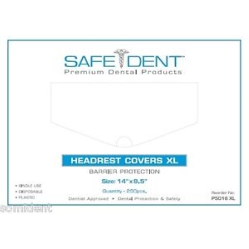 PLASTIC HEAD REST COVER XL – 14″ X 9.5″ – FOR DENTAL CHAIRS