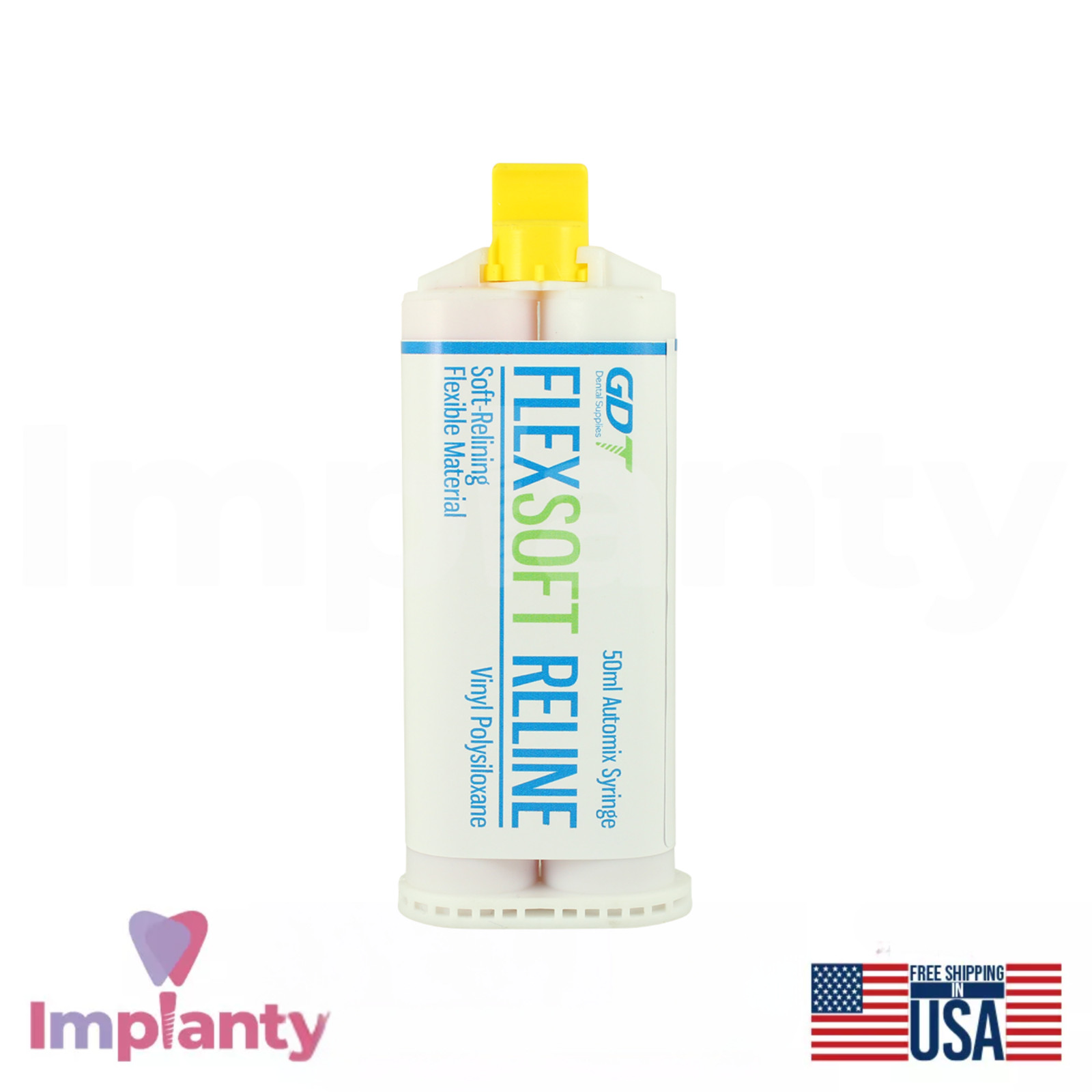 GDT Flex Soft Reline Tissue Cushioning Renewing Denture Professional Treatment
