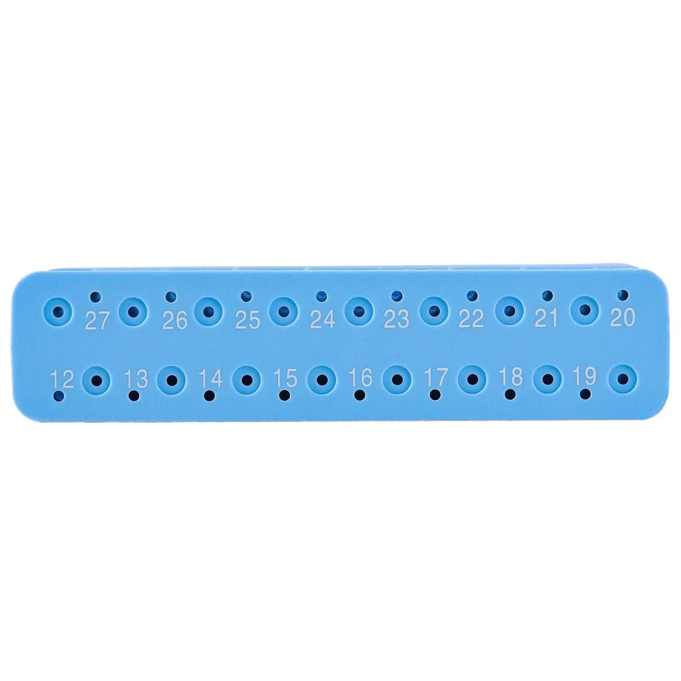 Dental Endo Files Measuring Ruler Block Endodontic Holder Box Autoclavable