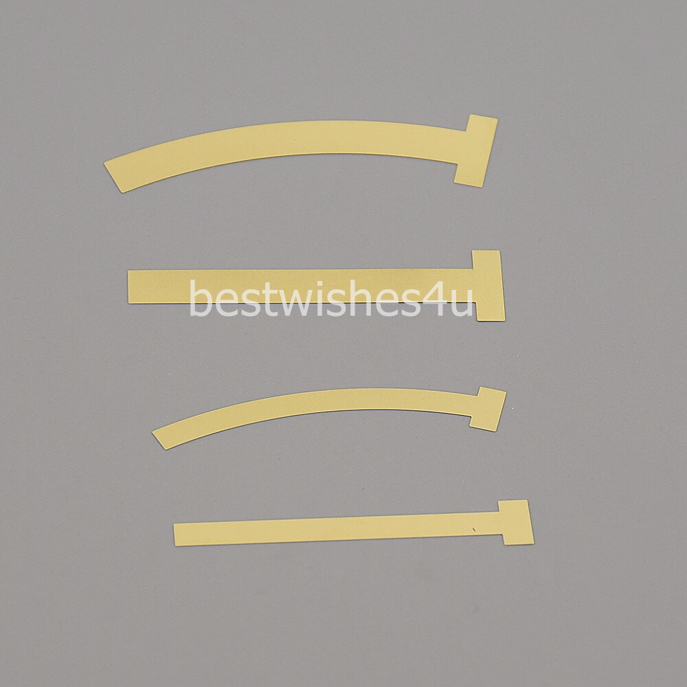 100/Bag Dental T- Band Brass Straight Large Small Curved Matrix Bands 0.05mm