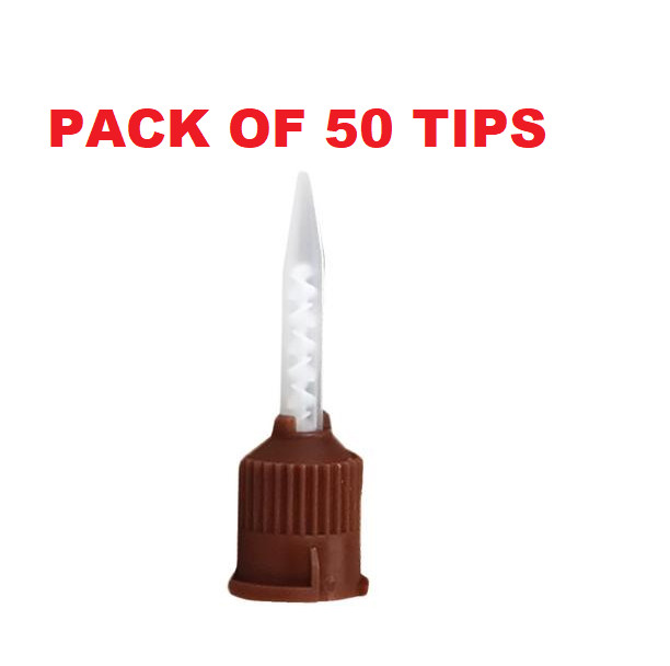 DENTAL BROWN TIPS(1:1) FOR KURARAY PANAVIA CEMENT 50/BAG