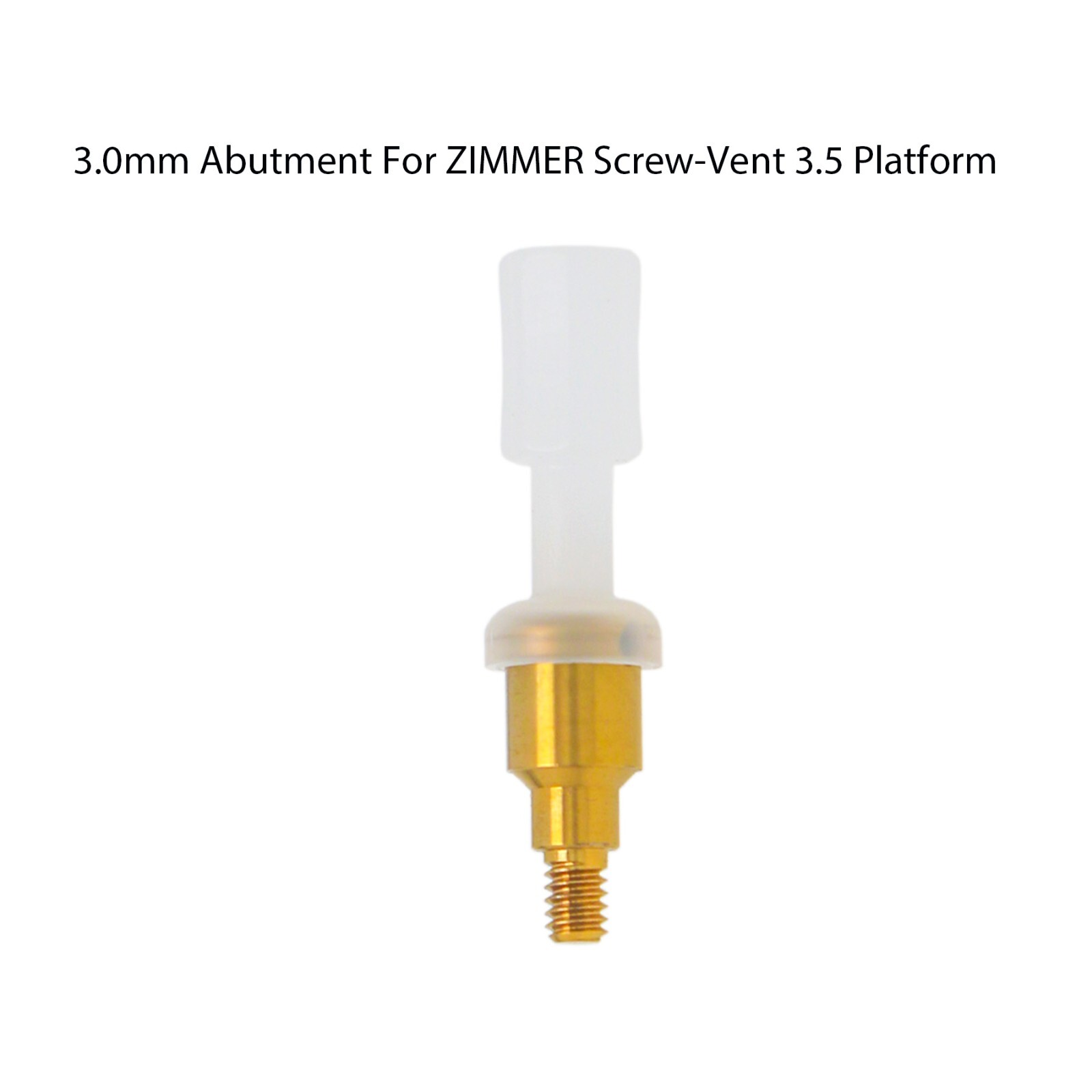 Locator Abutment Compatible Zimmer Tapered Screw-vent 3.5/4.5mm Mis Hex platform