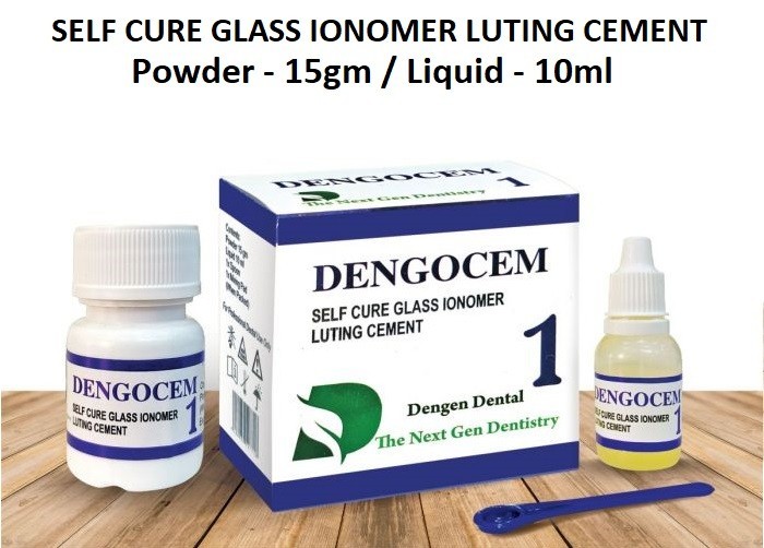 Dental DENGOCEM 1 Self Cure Glass Ionomer Luting Cement for Crown & Inlays