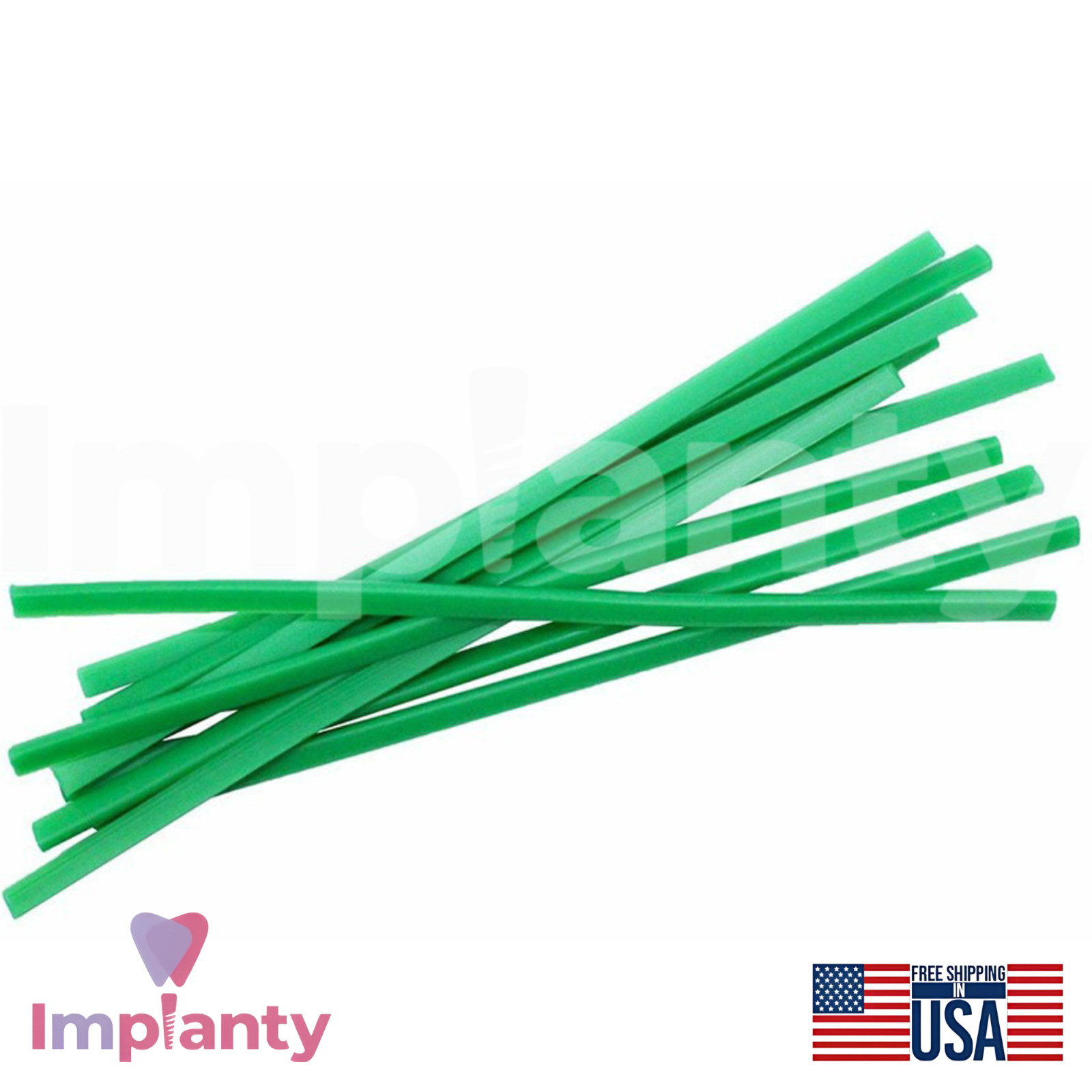 Wax Lingual Bars Green Sticks 4.0×2.0mm 65g Stable Casting Denture Profiles