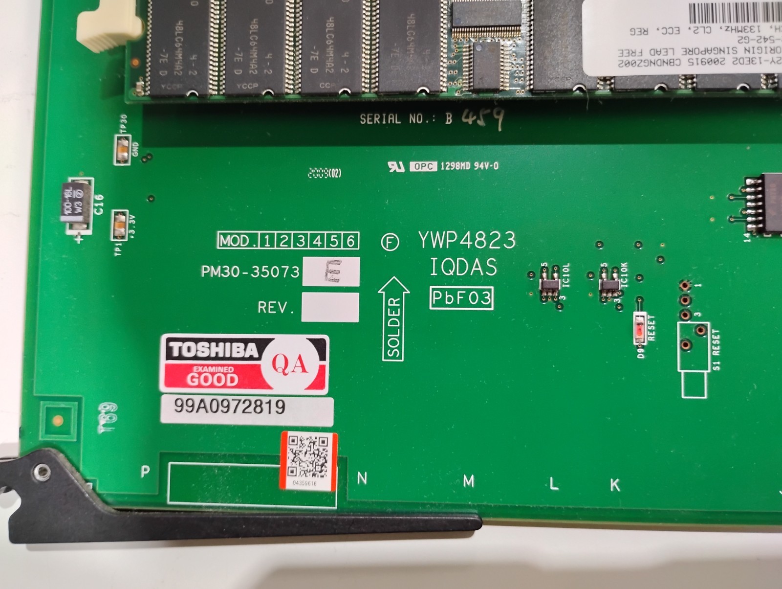NO TARIFF FREE SHIP Toshiba YWP4823 PM30-3507E Ultrasound Board Tested USA
