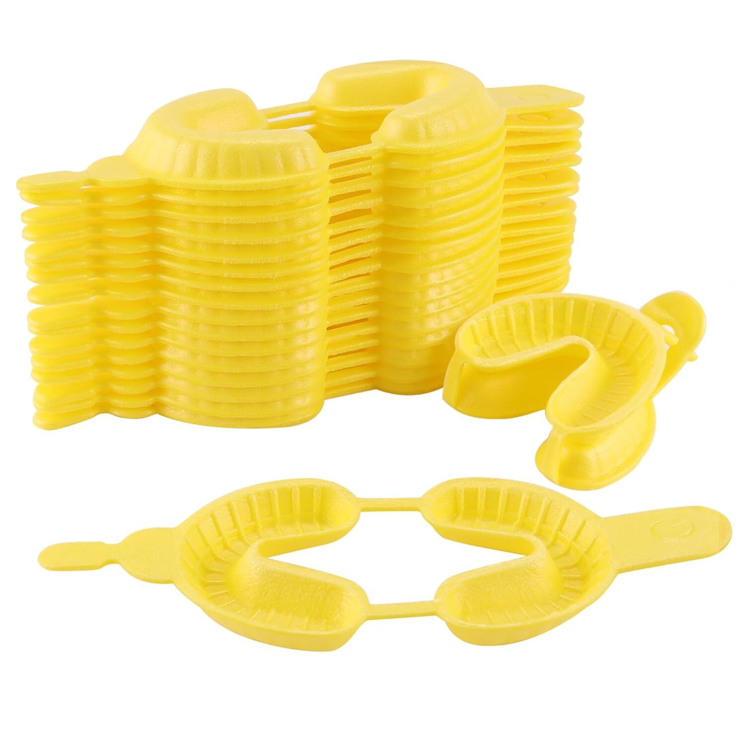 3 Sizes JMU Dental Fluoride Dual Arch Trays for Gel Foam Disposable, 50pcs/bag