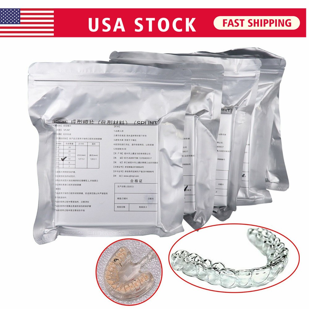 Dental Lab Splint Slice Vacuum Forming Sheet Soft Hard Thermoforming Material