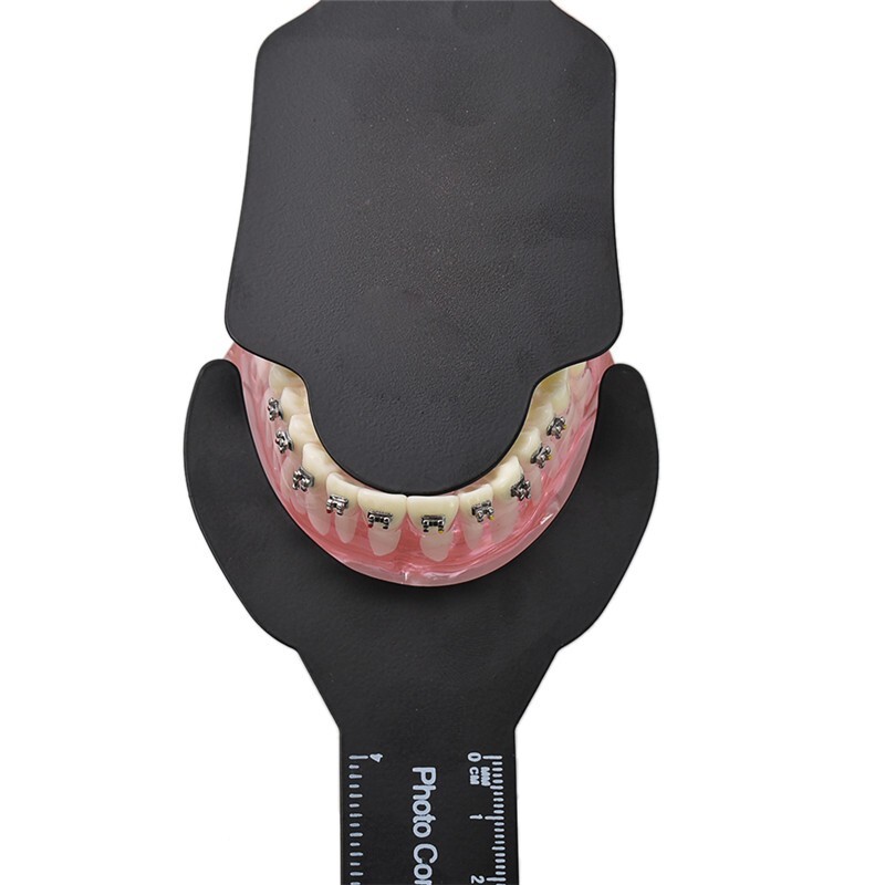 1Set Dental Photo Contrast Black Background Board Palatal Photography Contraster
