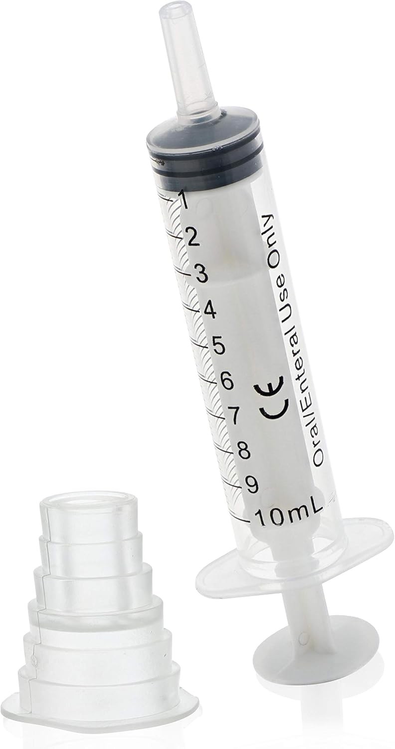 Bright Creations Oral Medicine Syringes with Bottle Adapter (Transparent, 10…