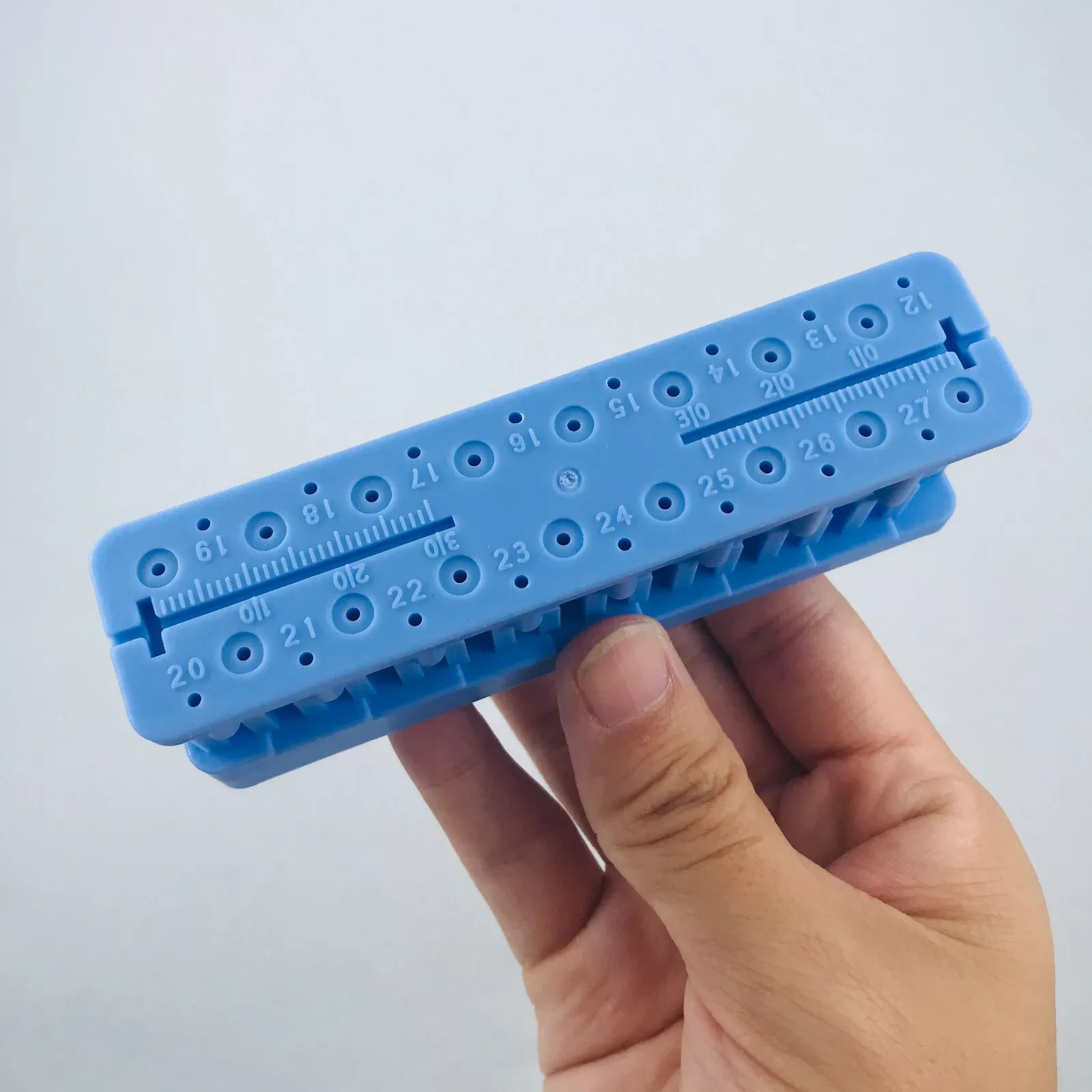 Dental Endo Files Measuring Ruler Block Endodontic Holder Box Autoclavable