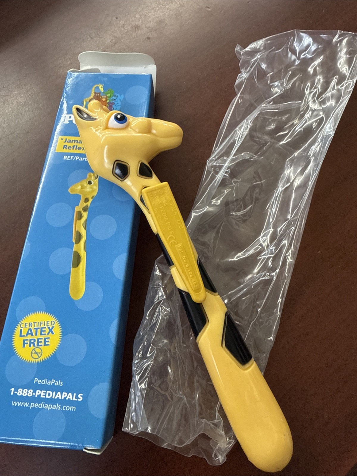 PediaPals Giraffe Reflex Hammer 100004 Latex Free Pediatric Medical Tool