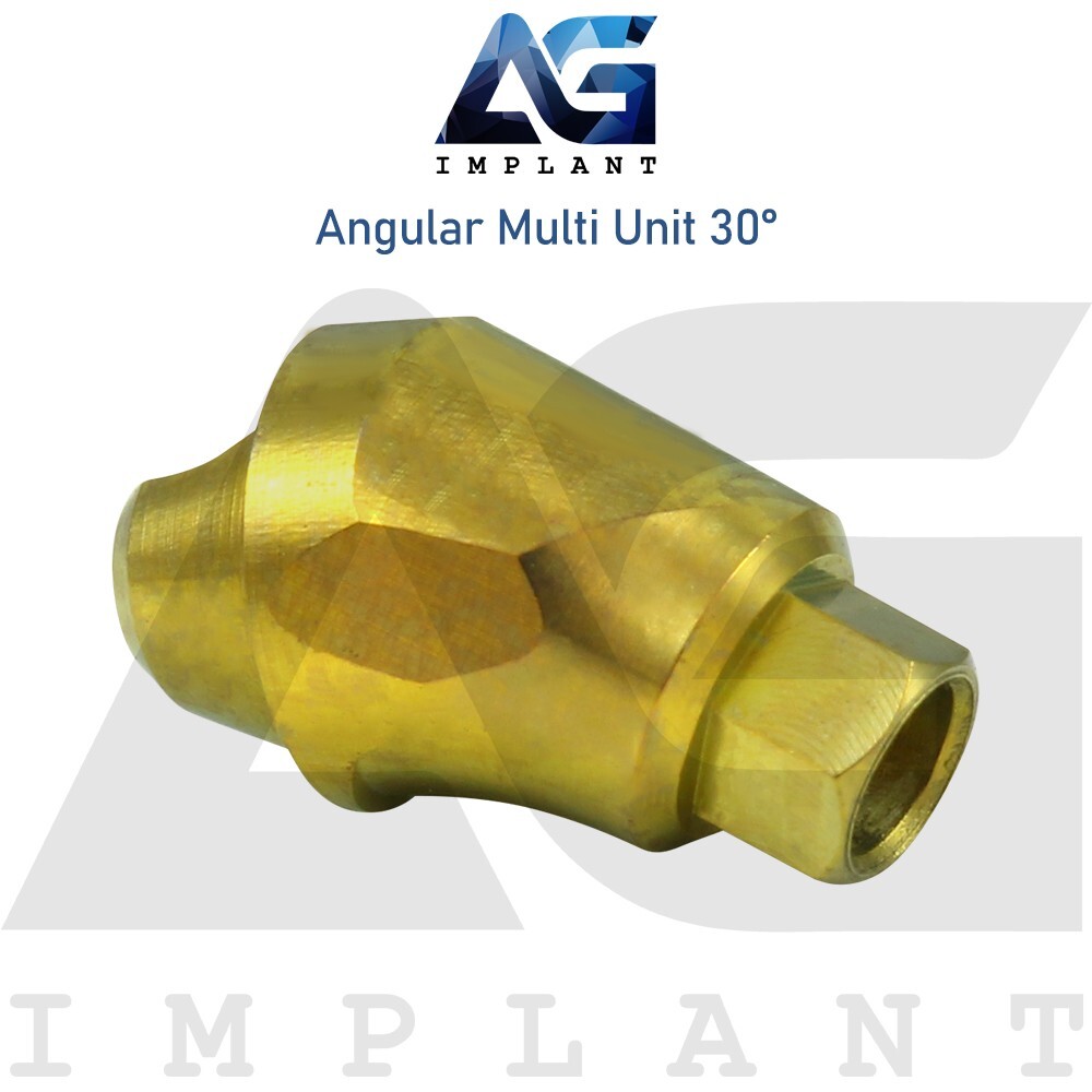 10 Angular Multi Unit 1.6 Prosthetic System 30° and Plastic Sleeve With Screw