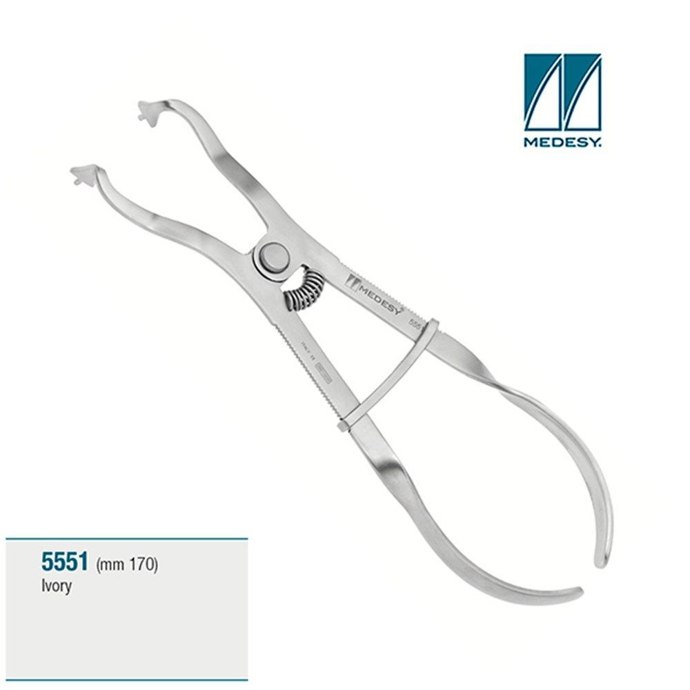 Medesy Ivory Rubber Dam Clamp Forceps, Stainless Steel