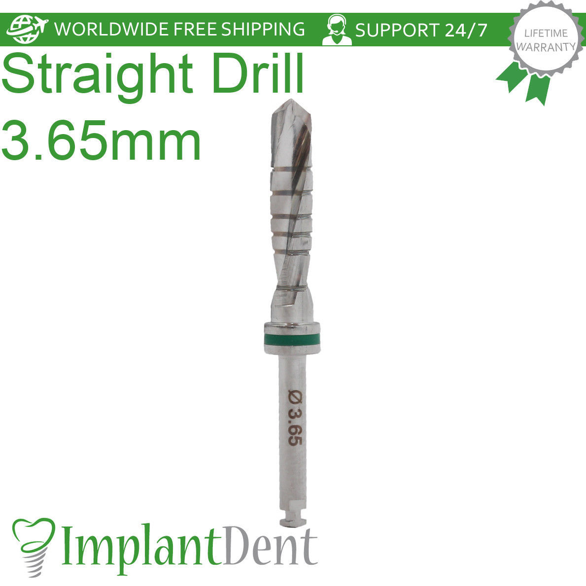 Dental Straight Drills 16mm External Irrigated & Marking Drill 1.9mm Tool