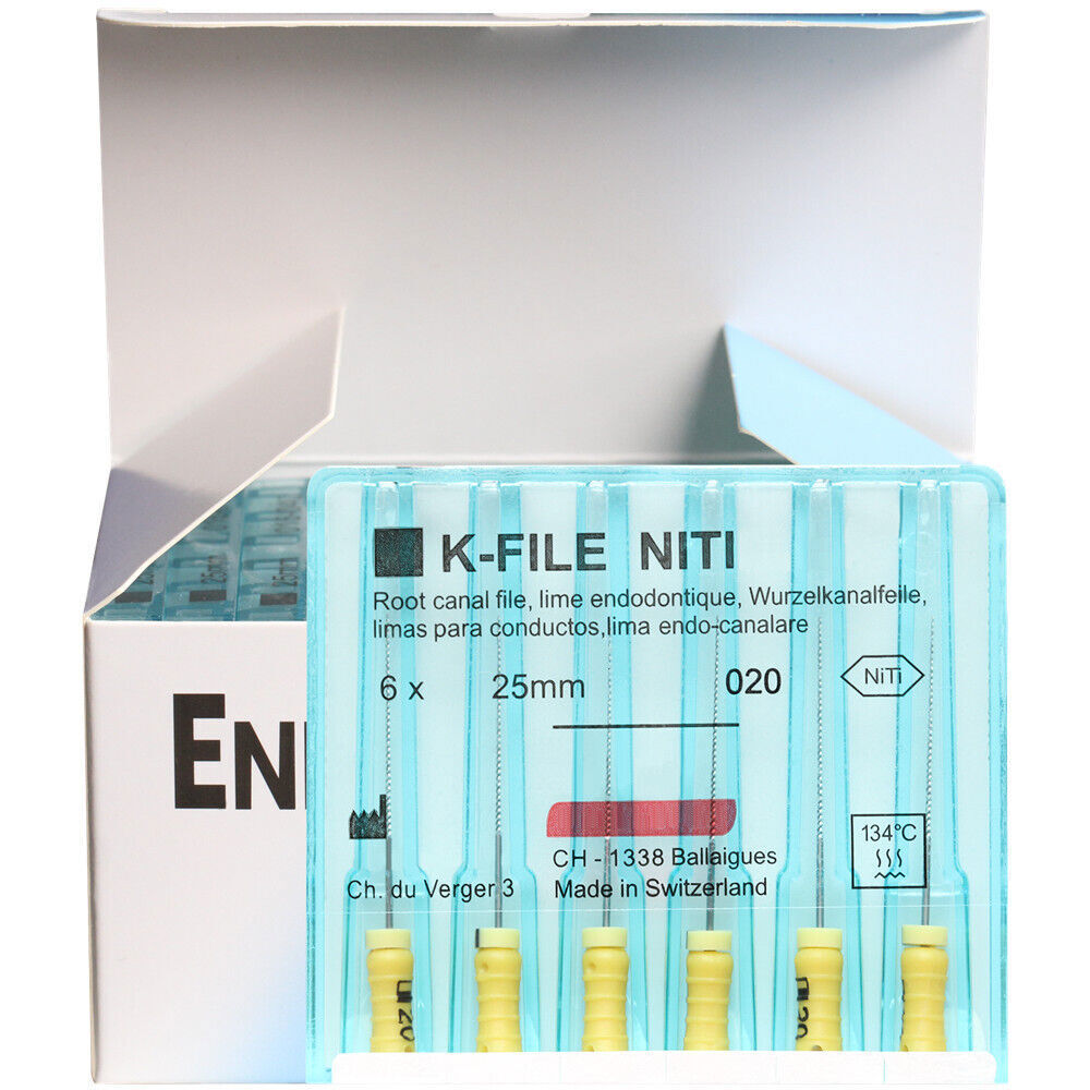 10 Packs Dental K-FILE NITIFLEX NiTi Flexible Endodontic ENDO Root Canal K Files