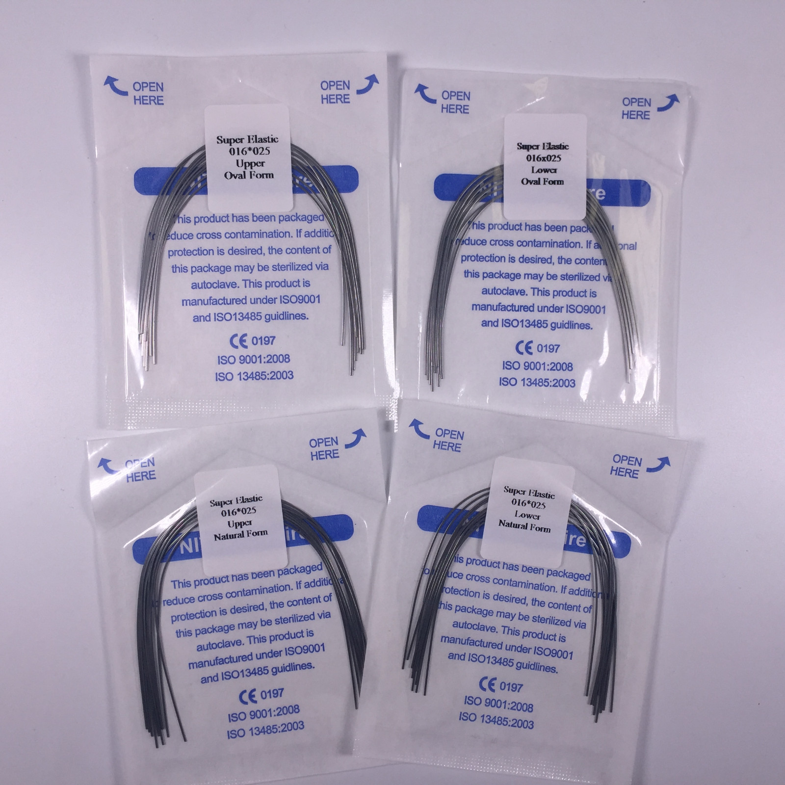 5 Bags Dental Niti Super Elastic Arch Wires Rectangular Ortho Natural/Oval Form