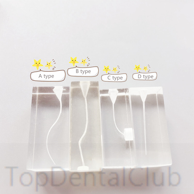 5Pc Dental Model Rotary Files Practise Block Endo File Training S-Root Straight